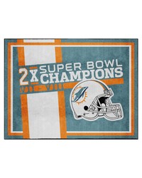 Miami Dolphins UltiMat Rug  5ft. x 8ft. Turquoise by   