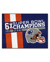 New England Patriots AllStar Rug  34 in. x 42.5 in. Plush Area Rug Blue by   