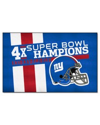 New York Giants UltiMat Rug  5ft. x 8ft. Blue by   