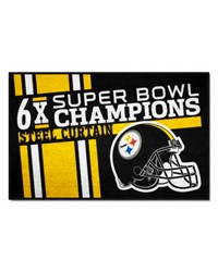 Pittsburgh Steelers Dynasty Starter Mat Accent Rug  19in. x 30in. Yellow by   