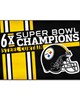 Fan Mats  LLC Pittsburgh Steelers Ulti-Mat Rug - 5ft. x 8ft. Yellow