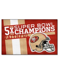 San Francisco 49ers UltiMat Rug  5ft. x 8ft. Red by   