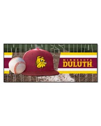 MinnesotaDuluth Bulldogs Baseball Runner Rug  30in. x 72in. White by   