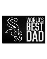 Chicago White Sox Starter Mat Accent Rug  19in. x 30in. Worlds Best Dad Starter Mat Black by   