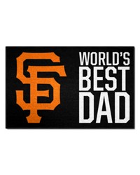 San Francisco Giants Starter Mat Accent Rug  19in. x 30in. Worlds Best Dad Starter Mat Black by   