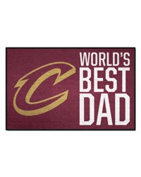 Cleveland Cavaliers Starter Mat Accent Rug  19in. x 30in. Worlds Best Dad Starter Mat  Maroon by   