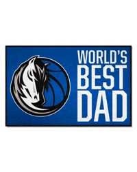 Dallas Mavericks Starter Mat Accent Rug  19in. x 30in. Worlds Best Dad Starter Mat Royal by   
