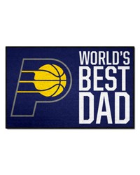 Indiana Pacers Starter Mat Accent Rug  19in. x 30in. Worlds Best Dad Starter Mat Navy by   