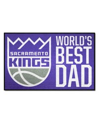 Sacramento Kings Starter Mat Accent Rug  19in. x 30in. Worlds Best Dad Starter Mat Purple by   