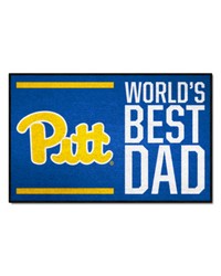 Pitt Panthers Starter Mat Accent Rug  19in. x 30in. Worlds Best Dad Starter Mat Blue by   