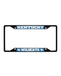 Kentucky Wildcats Metal License Plate Frame Black Finish Blue by   