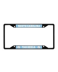 North Carolina Tar Heels Metal License Plate Frame Black Finish Blue by   