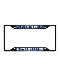 Penn State Nittany Lions Metal License Plate Frame Black Finish Navy by   