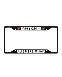 Baltimore Orioles Metal License Plate Frame Black Finish Black by   