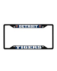 Detroit Tigers Metal License Plate Frame Black Finish Navy by   