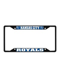 Kansas City Royals Metal License Plate Frame Black Finish Blue by   