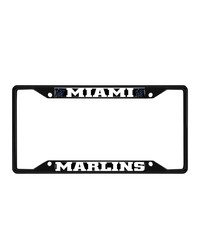 Miami Marlins License Plate Frame Black by   
