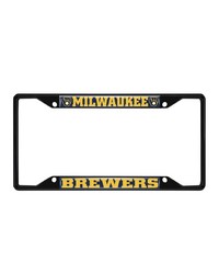 Milwaukee Brewers License Plate Frame Black by   