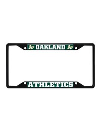 Oakland Athletics License Plate Frame Black by   