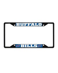 Buffalo Bills Metal License Plate Frame Black Finish Blue by   