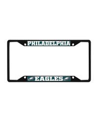 Philadelphia Eagles Metal License Plate Frame Black Finish Green by   