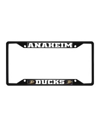 Anaheim Ducks Metal License Plate Frame Black Finish Black by   