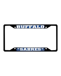 Buffalo Sabres Metal License Plate Frame Black Finish Blue by   