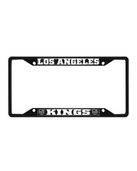 Los Angeles Kings Metal License Plate Frame Black Finish Black by   