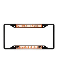 Philadelphia Flyers Metal License Plate Frame Black Finish Orange by   
