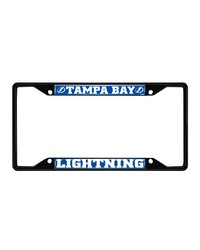 Tampa Bay Lightning Metal License Plate Frame Black Finish Blue by   