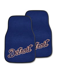 Detroit Tigers Front Carpet Car Mat Set  2 Pieces Navy by   