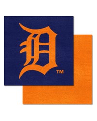 Detroit Tigers  in Detriot in  Wordmark Team Carpet Tiles  45 Sq Ft. Navy by   