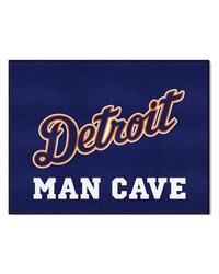 Detroit Tigers Man Cave AllStar Rug  34 in. x 42.5 in. Navy by   