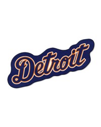 Detroit Tigers Mascot Rug  in Detriot in  Wordmark Navy by   