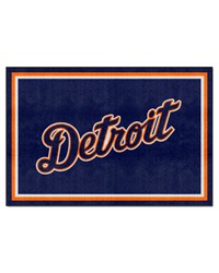 Detroit Tigers 5ft. x 8 ft. Plush Area Rug Navy by   