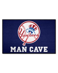 New York Yankees Man Cave Starter Mat Accent Rug  19in. x 30in. Navy by   