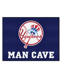 New York Yankees Man Cave AllStar Rug  34 in. x 42.5 in. Navy by   