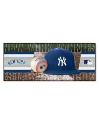 New York Yankees Baseball Runner Rug  30in. x 72in. Gray by   