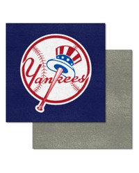 New York Yankees Team Carpet Tiles  45 Sq Ft. Navy by   
