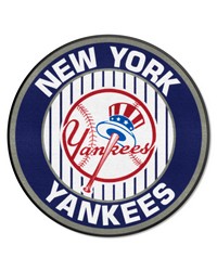 New York Yankees Roundel Rug  27in. Diameter Navy by   