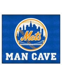 New York Mets Man Cave Tailgater Rug  5ft. x 6ft. Blue by   