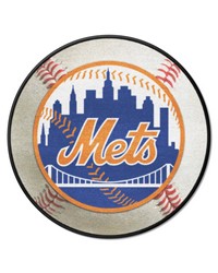 New York Mets Baseball Rug  27in. Diameter White by   