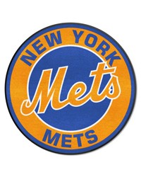 New York Mets Roundel Rug  27in. Diameter Blue by   