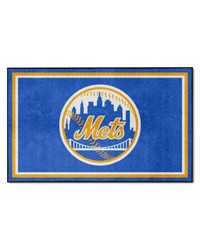 New York Mets 4ft. x 6ft. Plush Area Rug Blue by   