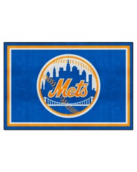 New York Mets 5ft. x 8 ft. Plush Area Rug Blue by   