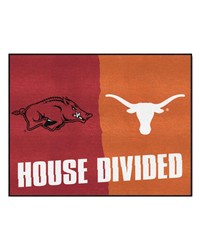 House Divided  Arkansas   Texas House Divided House Divided Rug  34 in. x 42.5 in. Multi by   