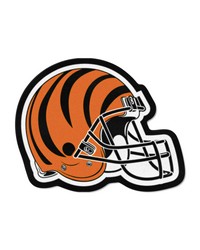Cincinnati Bengals Mascot Helmet Rug Black by   