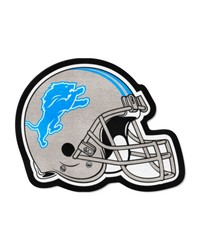Detroit Lions Mascot Helmet Rug Blue by   