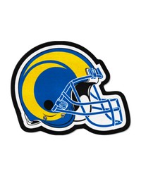 Los Angeles Rams Mascot Helmet Rug Navy by   