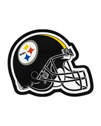 Pittsburgh Steelers Mascot Helmet Rug Black by   